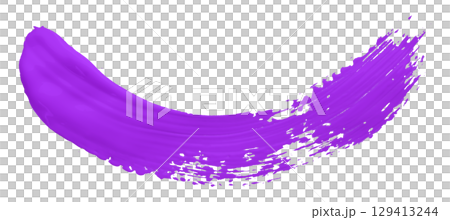 Purple brush isolated on transparent background Purple brush isolated on transparent background 129413244