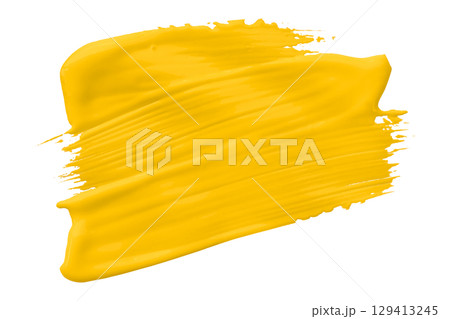 Yellow brush isolated on transparent background Yellow brush isolated on transparent background 129413245
