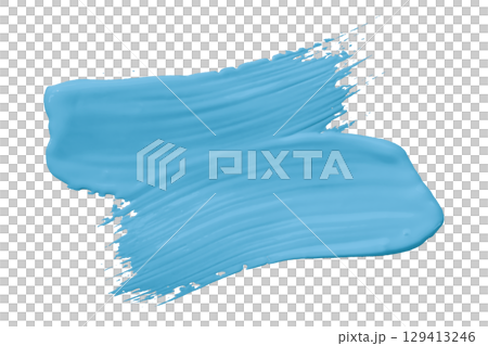 Light blue brush isolated on transparent background Light blue brush isolated on transparent background 129413246