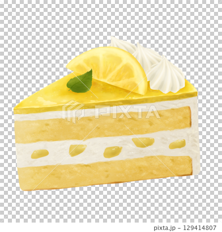 爽やかレモンジュレが甘酸っぱいレモンショートケーキ 129414807