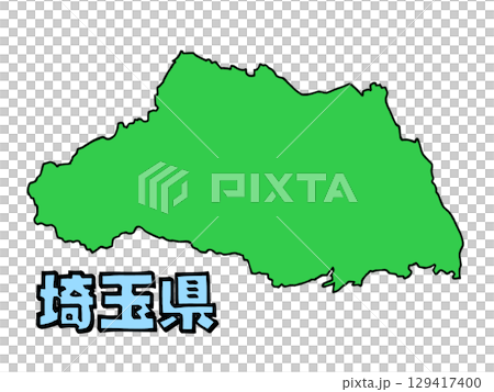 埼玉縣地圖略顯鬆散，文字為關東 129417400