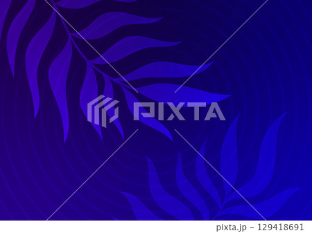 Blue floral garden seamless graphic background 129418691