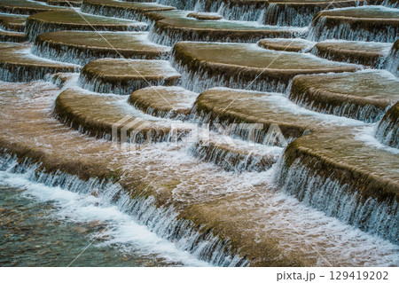 Terraced Waterfalls of Blue Moon Valley, Jade Dragon Snow Mountain, Lijiang 129419202