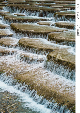 Terraced Waterfalls of Blue Moon Valley, Jade Dragon Snow Mountain, Lijiang 129419204