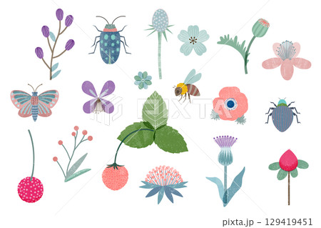 植物のセット 129419451