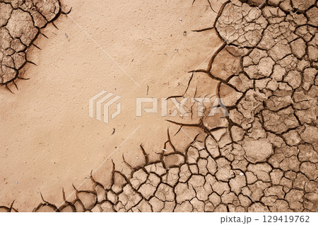 Cracked and barren ground 129419762