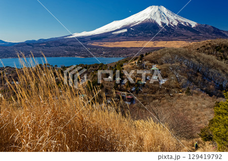 冬の平尾山から見る富士山 冬の平尾山から見る富士山 129419792