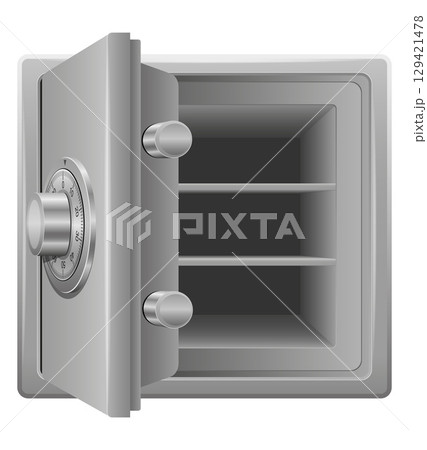 metal safe for storage and security vector illustration 129421478
