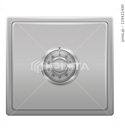 metal safe for storage and security vector illustration 129421480