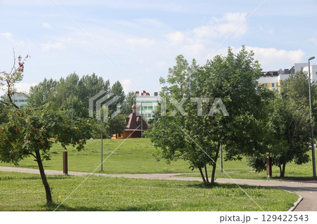 Summer in the landscape park Kolomenskoye in the district, Moscow, August 2022. Summer in the landscape park Kolomenskoye in the district, Moscow, August 2022. 129422543