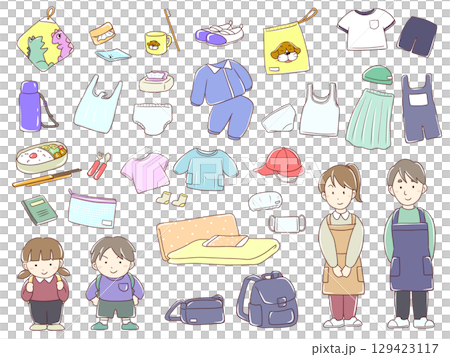 托兒所物品插圖集 托兒所物品插圖集 129423117
