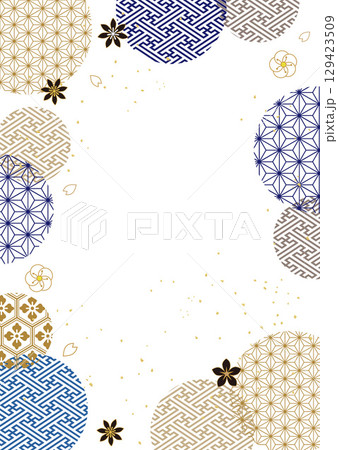 和柄背景 和柄背景 129423509