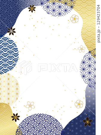 和柄背景 和柄背景 129423704