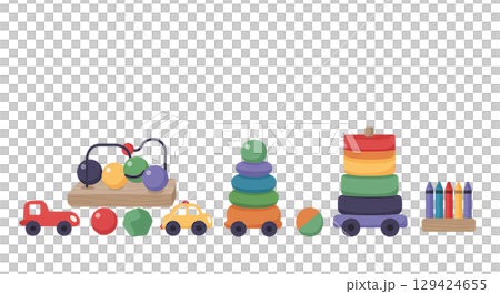 Minimalist Toy Collection No Shadow 129424655