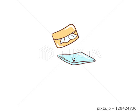 ハンカチとティッシュ ハンカチとティッシュ 129424730