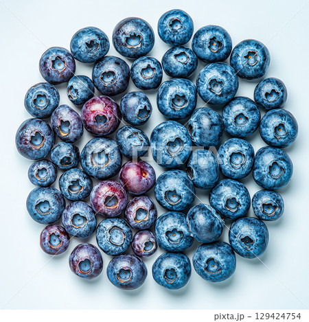 Close up of blue and purple berries 129424754