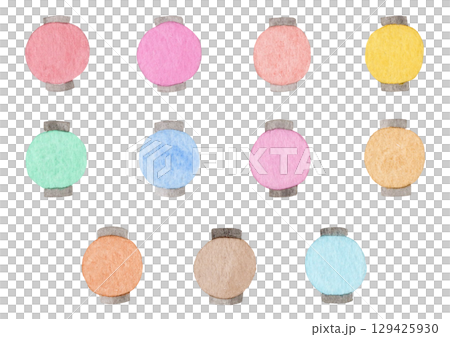 【水彩】提灯のイラスト 129425930