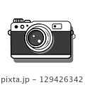 camera in illustrator on a white background , this is not an IA 129426342