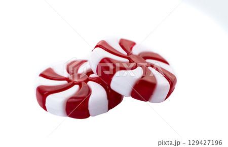 christmas candies isolated 129427196