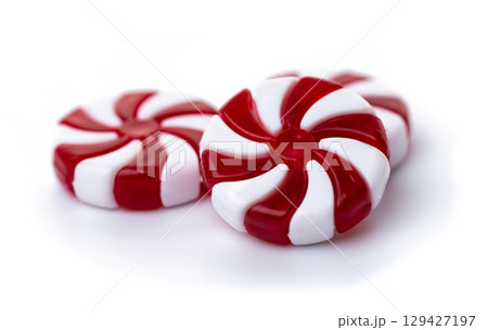 christmas candies isolated 129427197