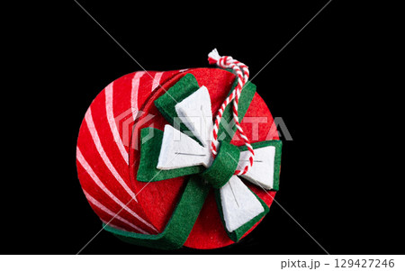 video of christmas gift on black background video of christmas gift on black background 129427246