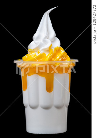 American dessert ice cream in cups 129427272