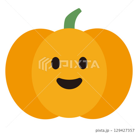 かわいいかぼちゃのイラスト 129427357