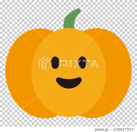 かわいいかぼちゃのイラスト 129427357