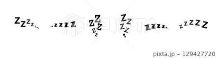 Zzz bed sleep snore icons snooze nap Z sound . Sleepy yawn or insomnia sleeper alarm clock Zzz line icons of goodnight deep sleep, bored or tired 129427720