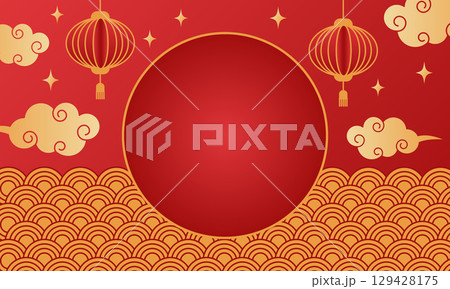 Chinese New Year festive banner 129428175