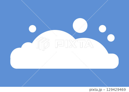 Cartoon cloud icon. Modern flat icon for design. Vector isolated on white background. Cartoon cloud icon. Modern flat icon for design. Vector isolated on white background. 129429469
