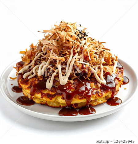 pasta with mushrooms takoyaki 129429945