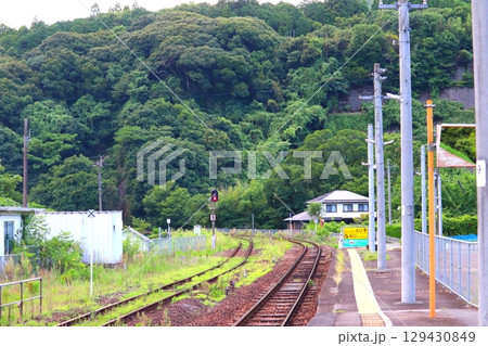夜明駅　大分県　日田市　JR九州　 久大本線　日田彦山線BRT　駅　電車　バス　BRTひこぼしライン 129430849