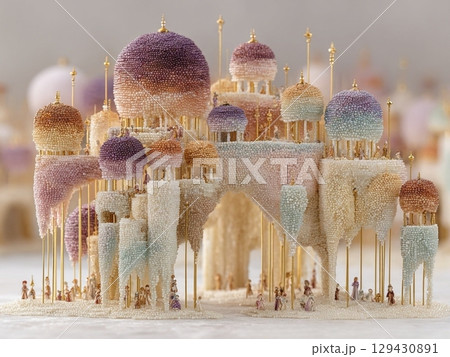 ビーズの街と人 ビーズの街と人 129430891