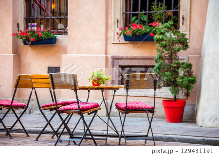 Outdoor Cafe Seating Chairs and tables Outdoor Cafe Seating Chairs and tables 129431191