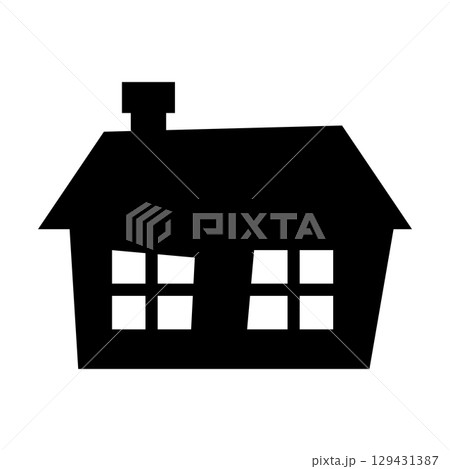 Tree flat icon. Christmas tree black icon. Vector illustration isolated on white background. 129431387