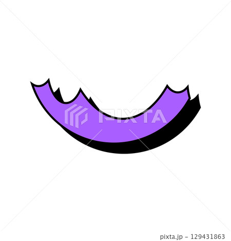 Abstract purple icon. Abstract vector shape isolated on a white background. Abstract purple icon. Abstract vector shape isolated on a white background. 129431863