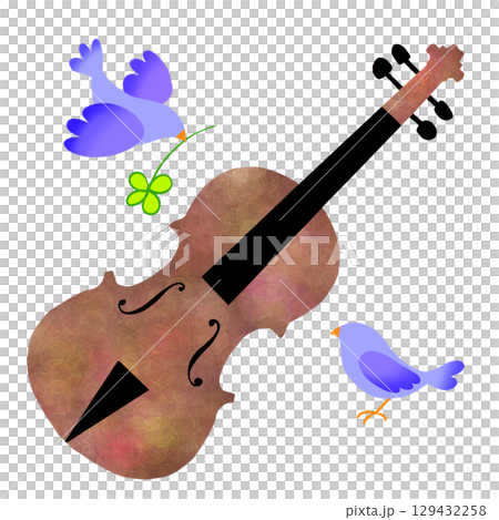 Violin and Little Bird 51 129432258