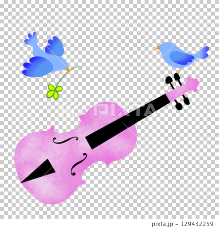 バイオリンと小鳥52 129432259