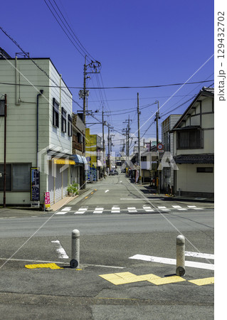 日和佐の街並み　桜町通り　徳島県美波町 129432702
