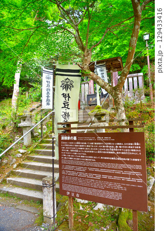 中部地方・伊豆修善寺温泉・源氏公園の園内にある源頼家の墓・静岡県伊豆市修善寺(3) 中部地方・伊豆修善寺温泉・源氏公園の園内にある源頼家の墓・静岡県伊豆市修善寺(3) 129433416