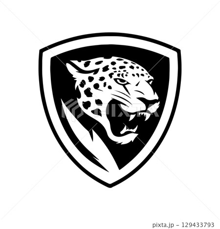 Jaguar head sign. Jaguar emblem. Modern style jaguar sign. Vector illustration Jaguar head sign. Jaguar emblem. Modern style jaguar sign. Vector illustration 129433793