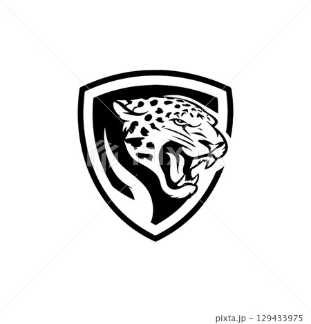 Jaguar head sign. Jaguar emblem. Modern style jaguar sign. Vector illustration Jaguar head sign. Jaguar emblem. Modern style jaguar sign. Vector illustration 129433975