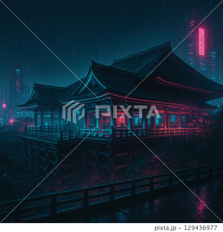 雨の清水寺 129436977