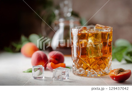 peach or apricot iced tea peach or apricot iced tea 129437042