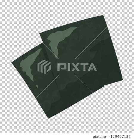 兩片重疊的海藻插圖 兩片重疊的海藻插圖 129437122