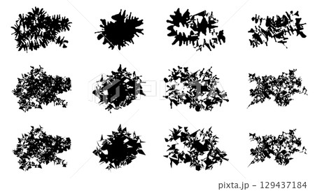 ぐにゃぐにゃとギザギザのテクスチャ素材 129437184