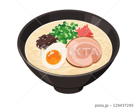 とんこつラーメンのイラスト素材 とんこつラーメンのイラスト素材 129437295