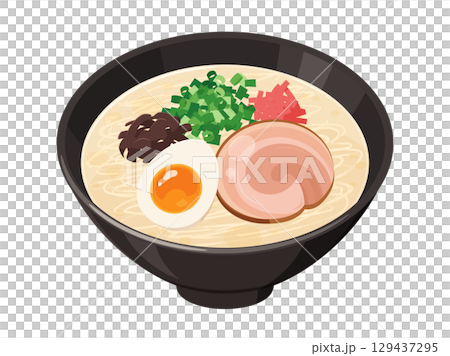 とんこつラーメンのイラスト素材 とんこつラーメンのイラスト素材 129437295