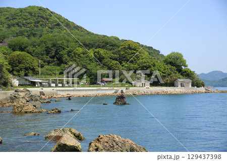 兵庫県赤穂市 赤穂御崎海岸遊歩道からの風景 兵庫県赤穂市 赤穂御崎海岸遊歩道からの風景 129437398
